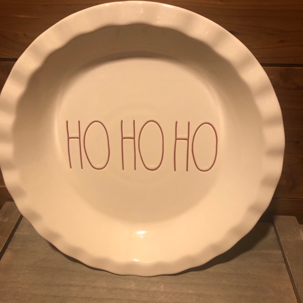 Rae Dunn Ho Ho Ho Pie Plate